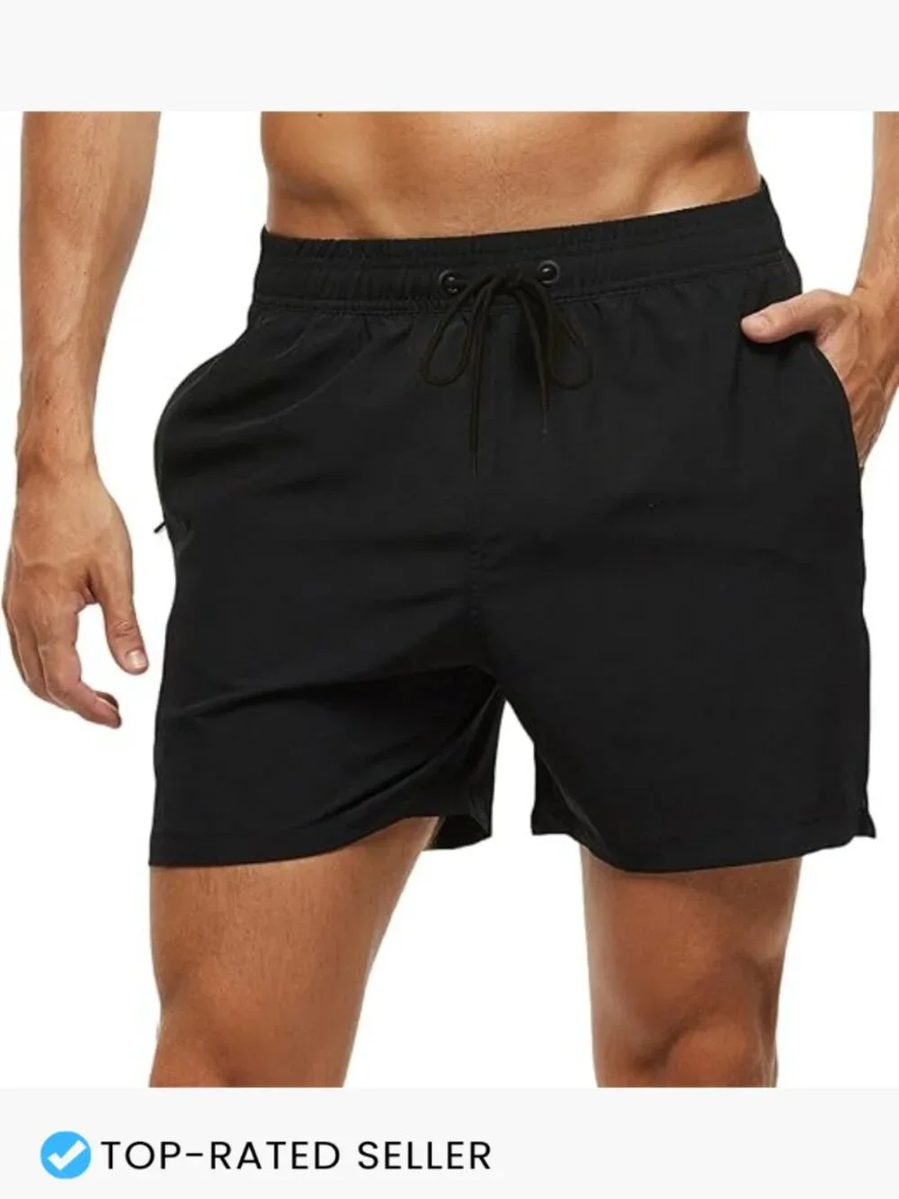 Men's Swim Trunks Quick Dry with Zipper Pockets Mesh Lining UPF 50+